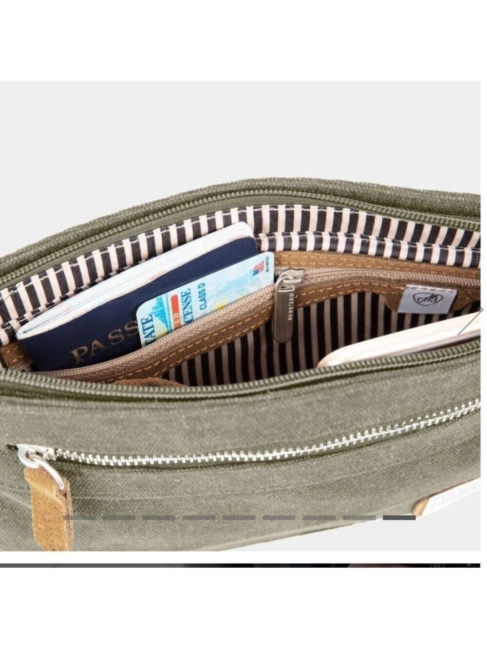 TRAVELON ANTI-THEFT SECURITY BAG HERITAGE CROSSBODY GRAY 2 - Picture 7 of 7